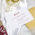 fall burgundy laser cut wedding invitations with gold glittery belly band CWIL49